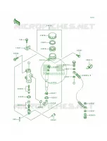 Rear Master Cylinder per Kawasaki ZR1100 Zephyr 1994