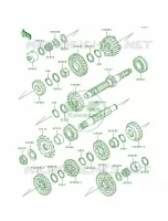 Transmission per Kawasaki ZR1100 Zephyr 1994