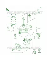 CrankshaftPistons per Kawasaki KDX200 1995