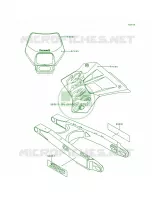 DecalsKDX200 H3 per Kawasaki KDX200 1995