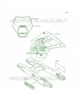 DecalsKDX200 H4 per Kawasaki KDX200 1995