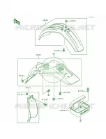 Fenders per Kawasaki KDX200 1995