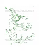 Frame Fittings per Kawasaki KDX200 1995
