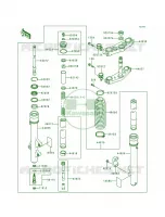 Front ForkKDX200 H1 H3 per Kawasaki KDX200 1995