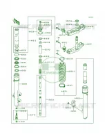 Front ForkKDX200 H4H5 per Kawasaki KDX200 1995