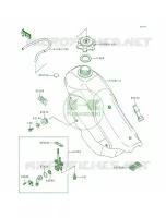 Fuel Tank per Kawasaki KDX200 1995