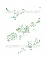 Gear Change DrumShift Forks per Kawasaki KDX200 1995