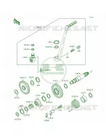 Kickstarter Mechanism per Kawasaki KDX200 1995