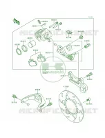 Rear Brake per Kawasaki KDX200 1995