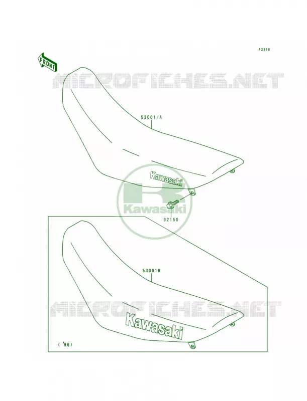 Seat Kawasaki MOTOS 200 1995 KDX200  KDX200-H1