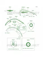DecalsEbonyWhiteDEFA per Kawasaki Vulcan 1700 Nomad ABS 2014