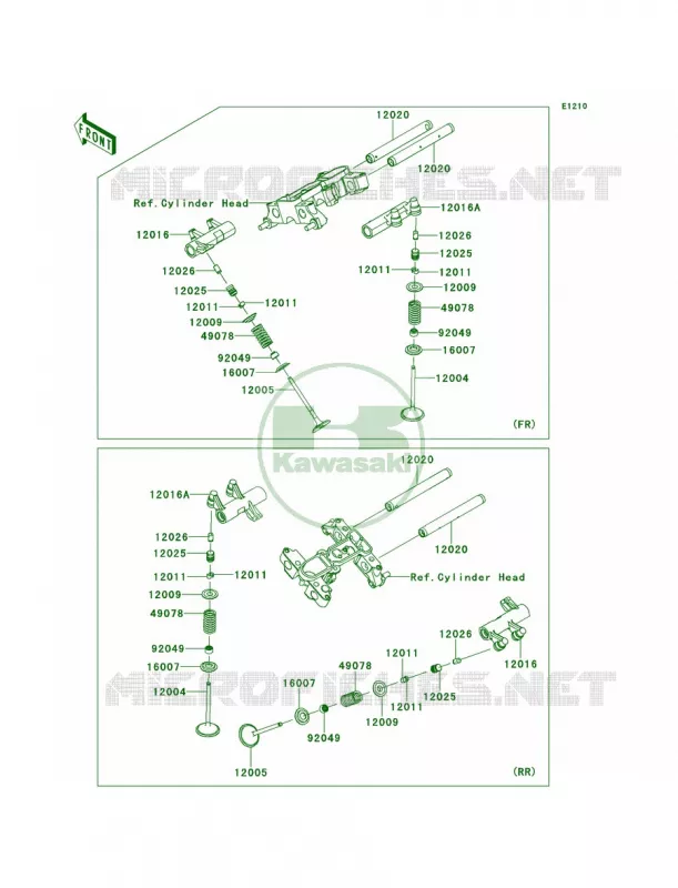 Valves Kawasaki MOTOS 1700 2014 Vulcan 1700 Nomad ABS  VN1700DEF
